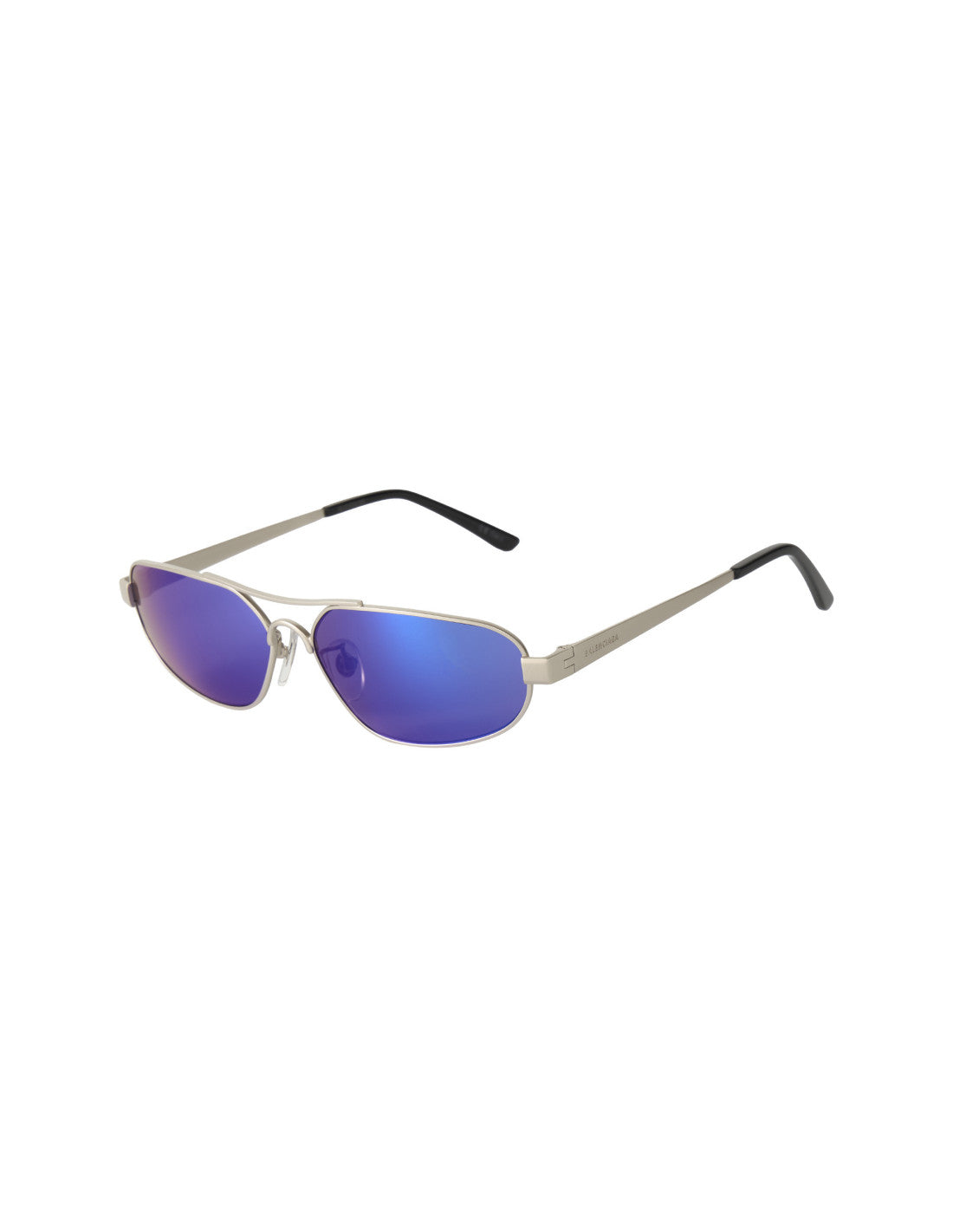 Balenciaga Oval Shape Blue Silver