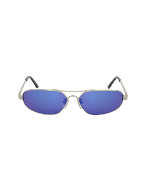 Balenciaga Oval Shape Blue Silver