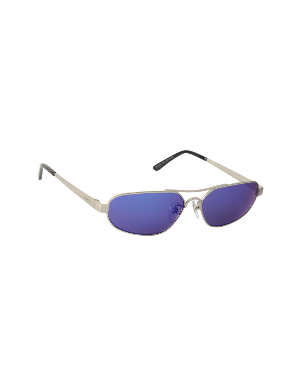 Balenciaga Oval Shape Blue Silver