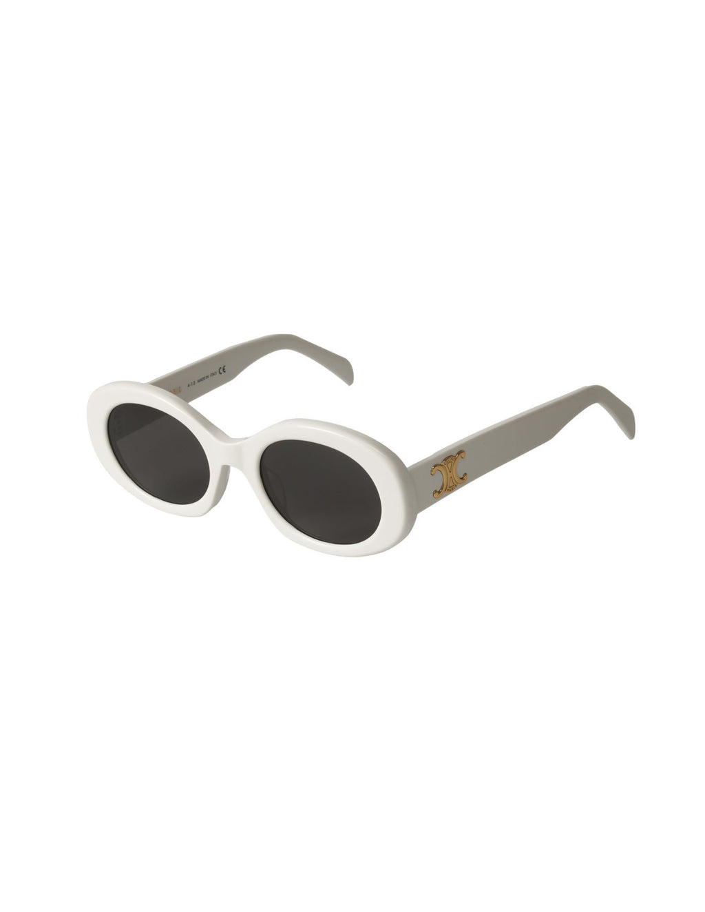 Celine Oval Shape Blanco Dorado