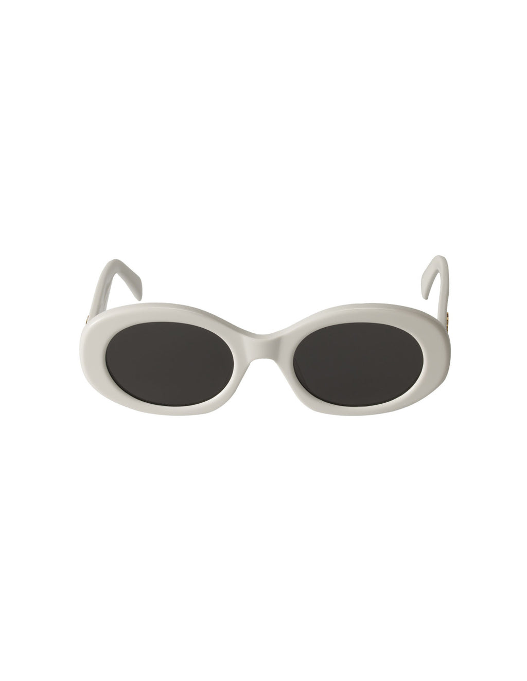 Celine Oval Shape Blanco Dorado
