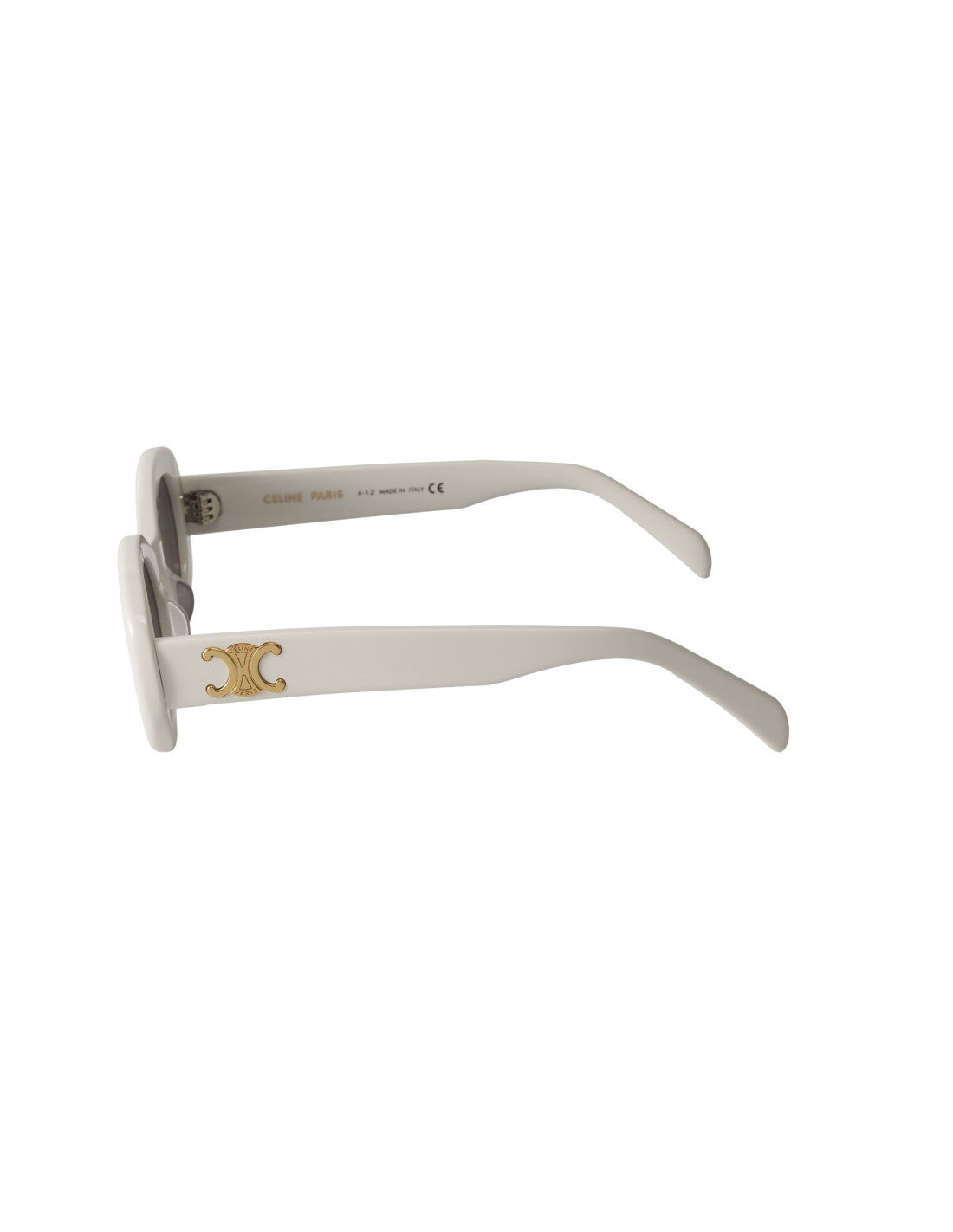 Celine Oval Shape Blanco Dorado