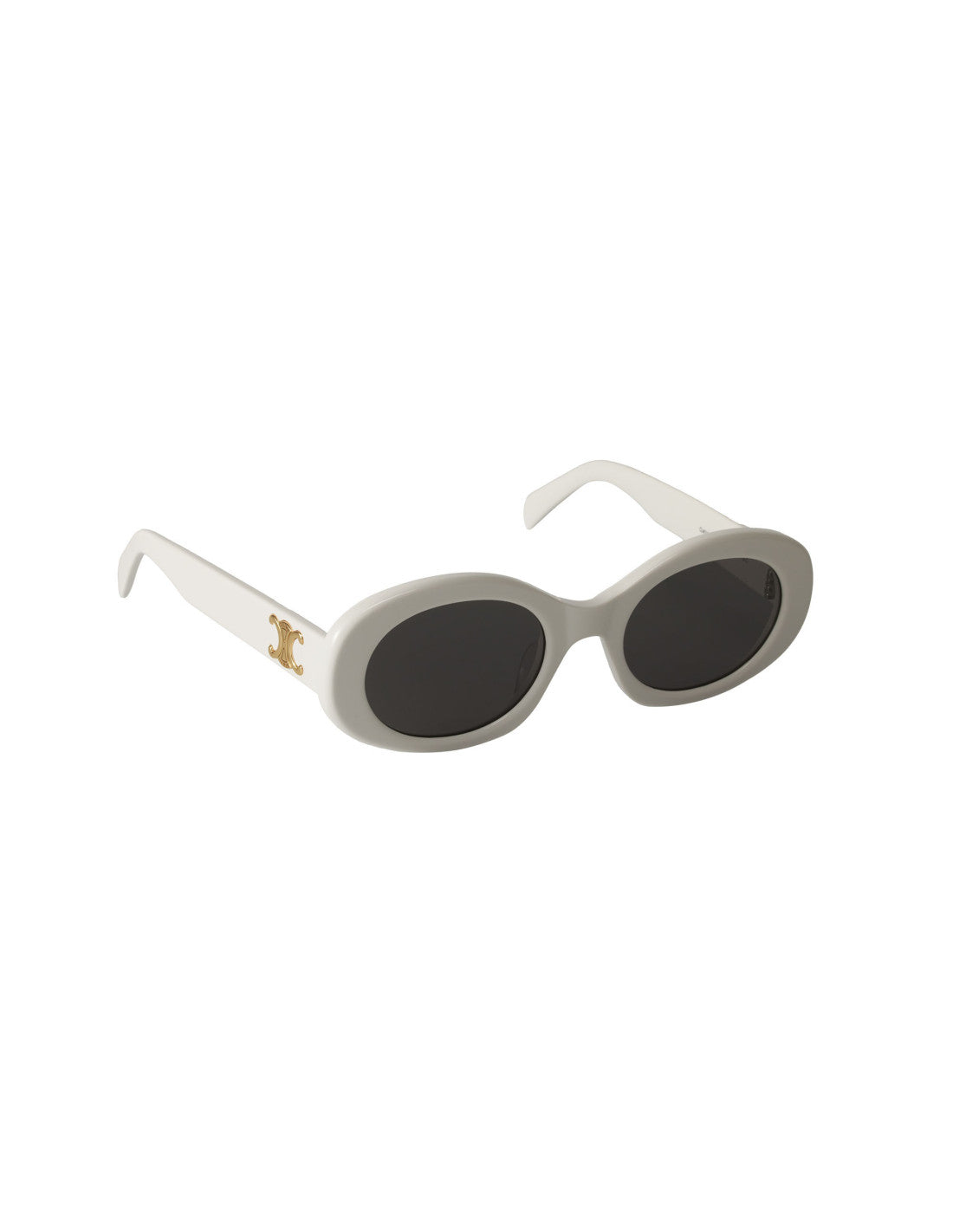 Celine Oval Shape Blanco Dorado