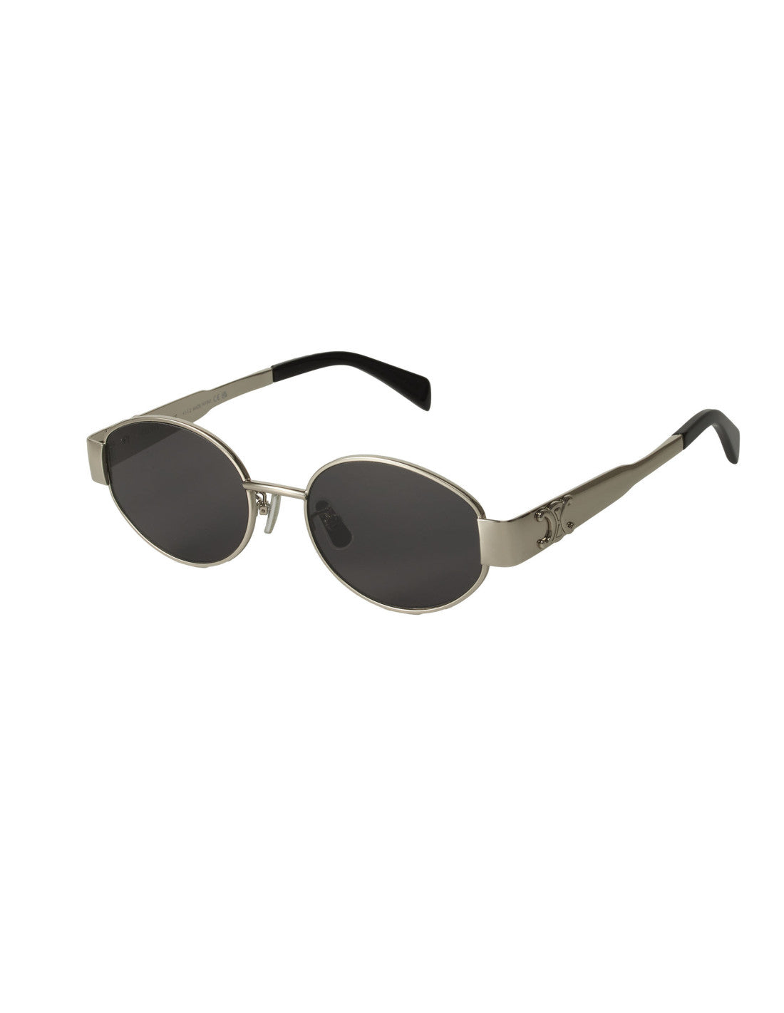 Celine Oval Shape Black Silver