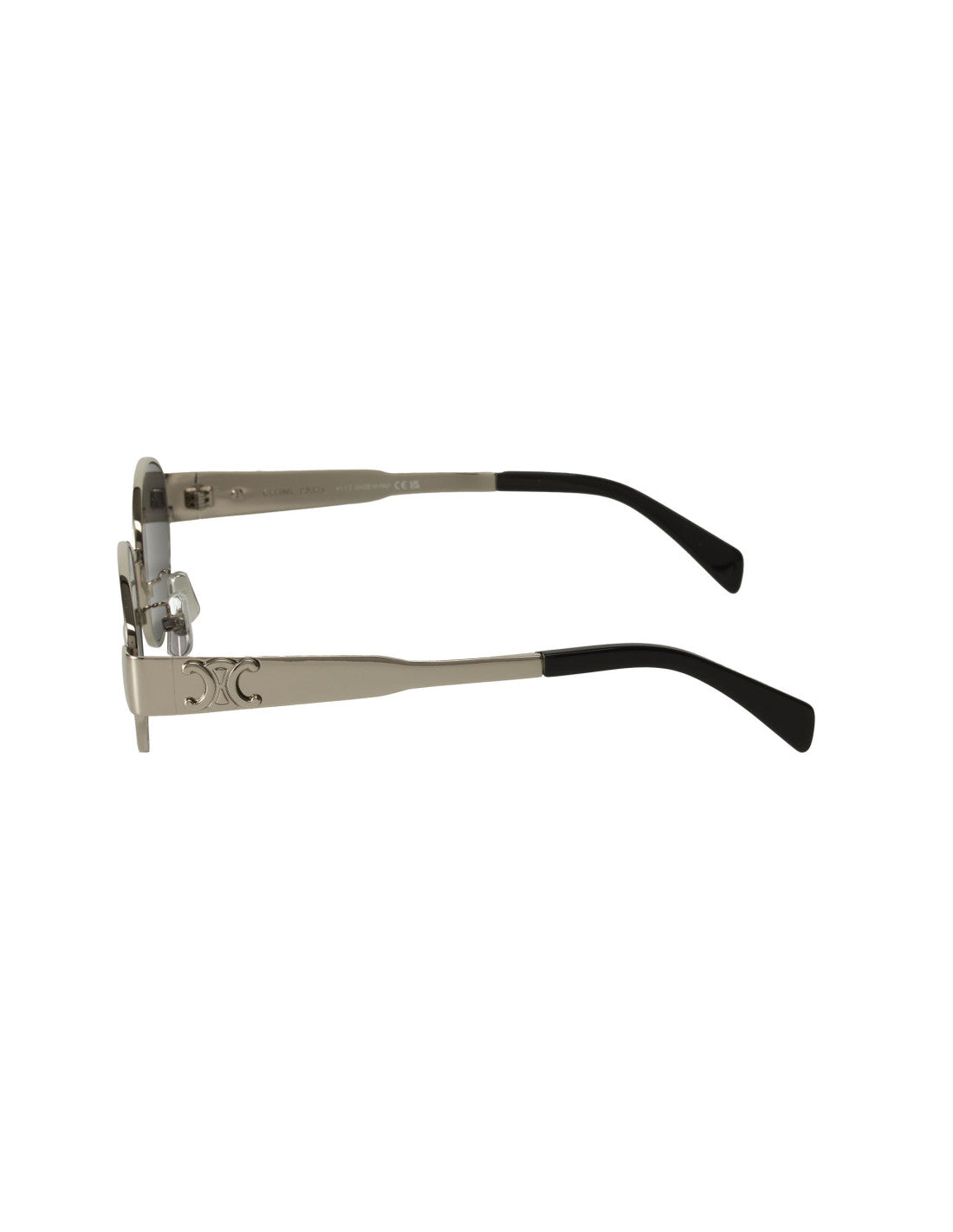 Celine Oval Shape Black Silver