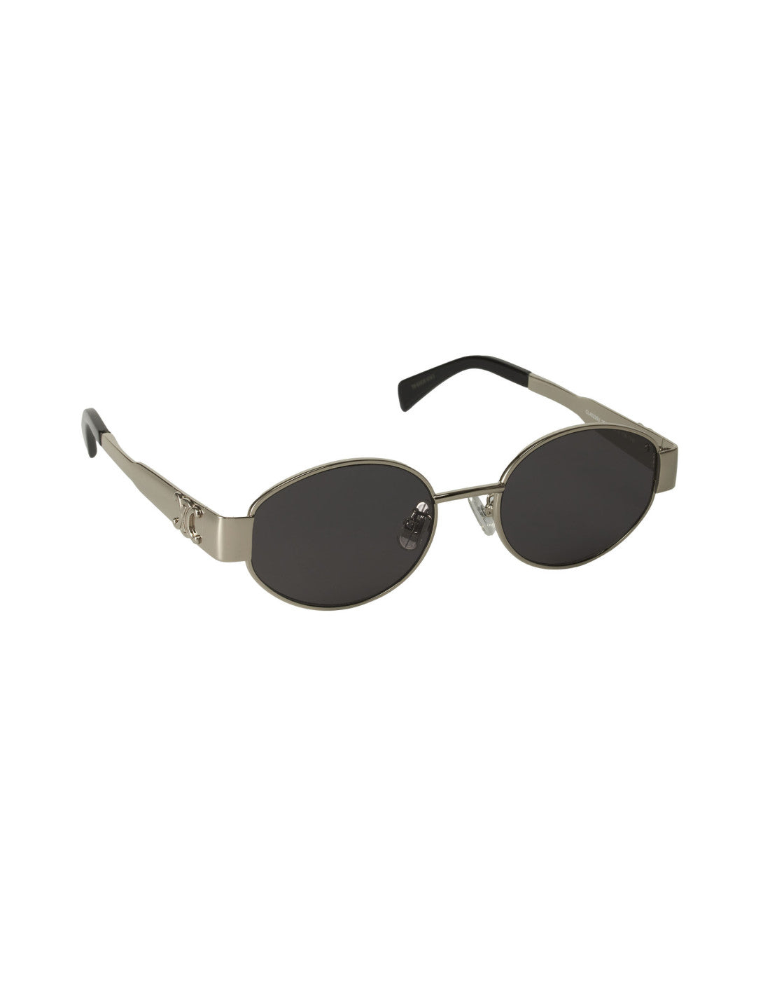 Celine Oval Shape Black Silver