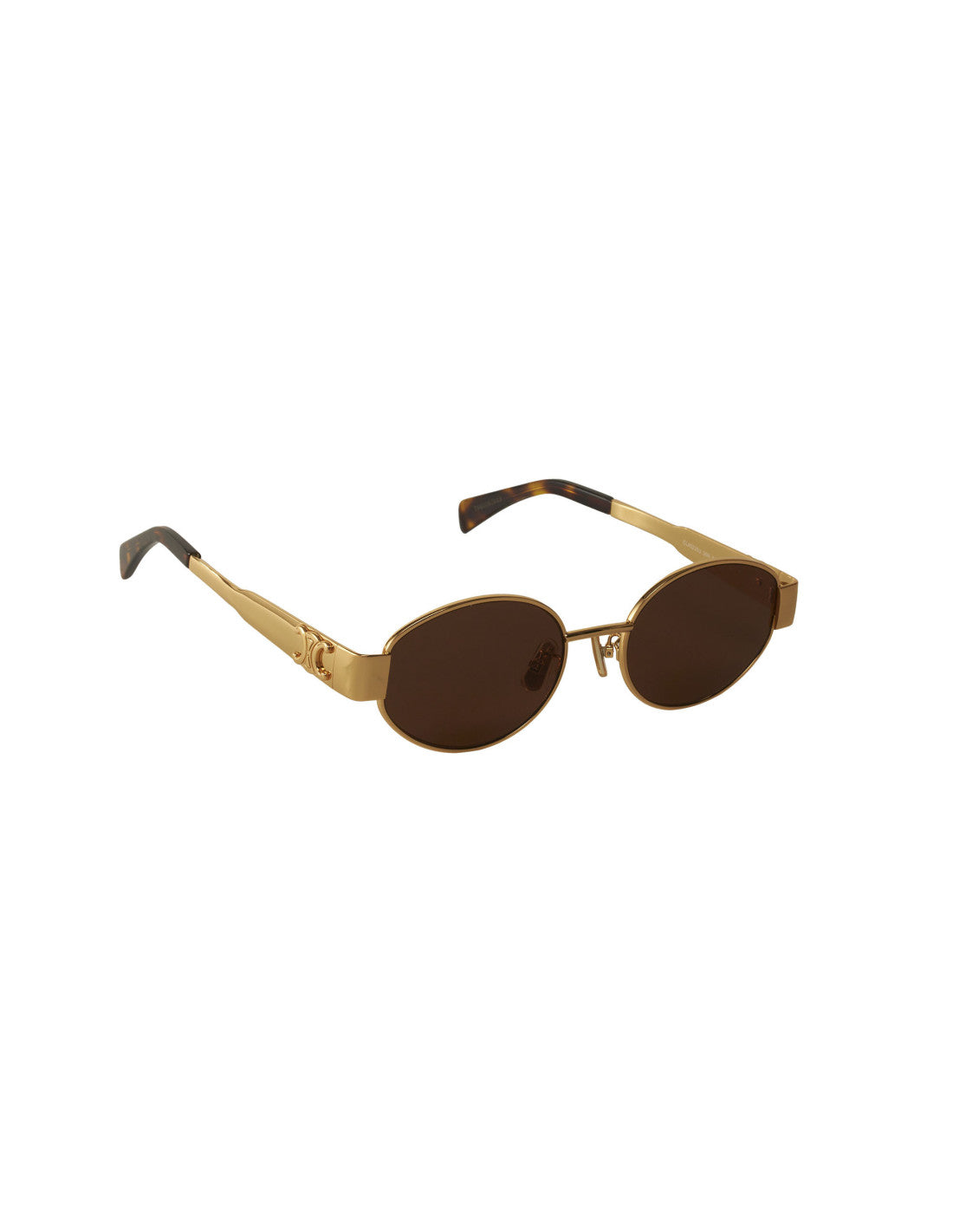 Celine Oval Shape Cafés con Oro