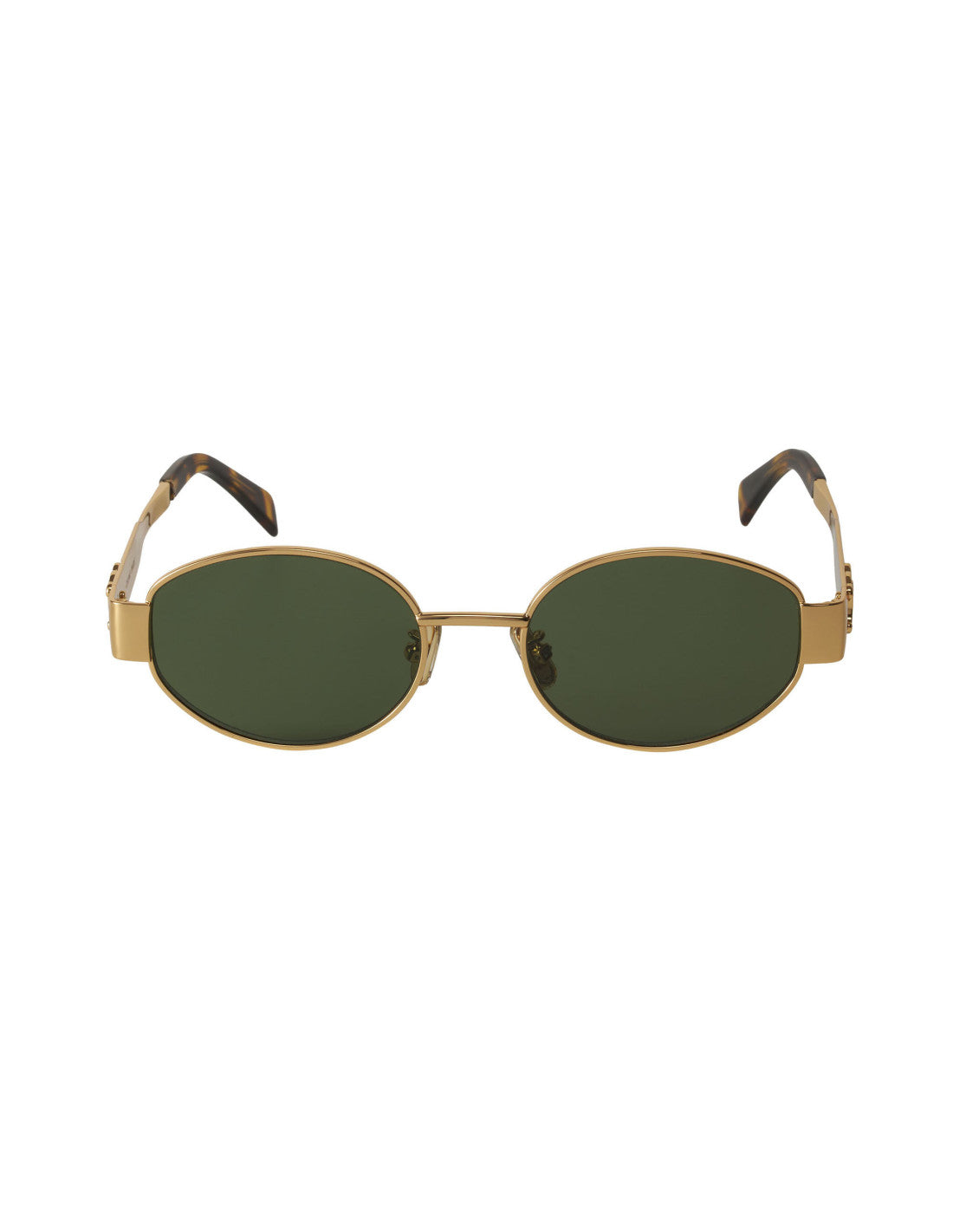 Celine Oval Shape Black Gold