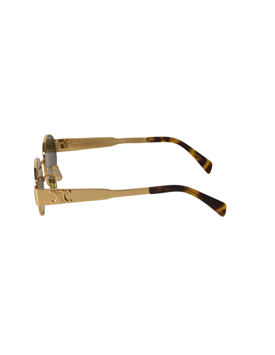 Celine Oval Shape Black Gold