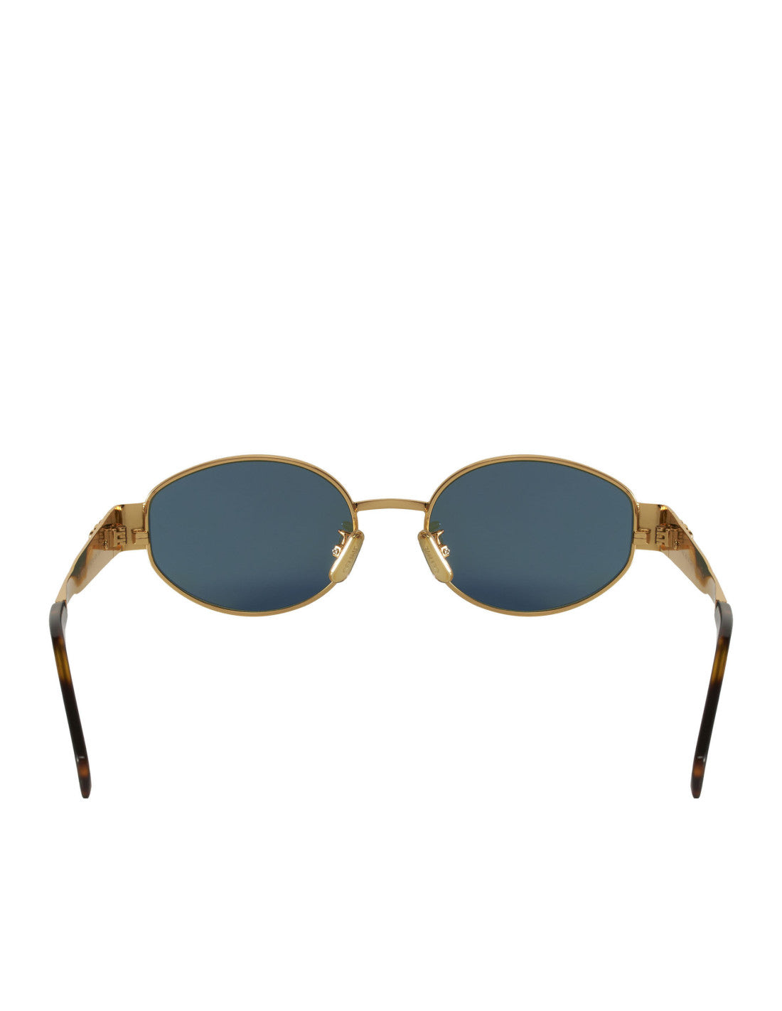 Celine Oval Shape Black Gold