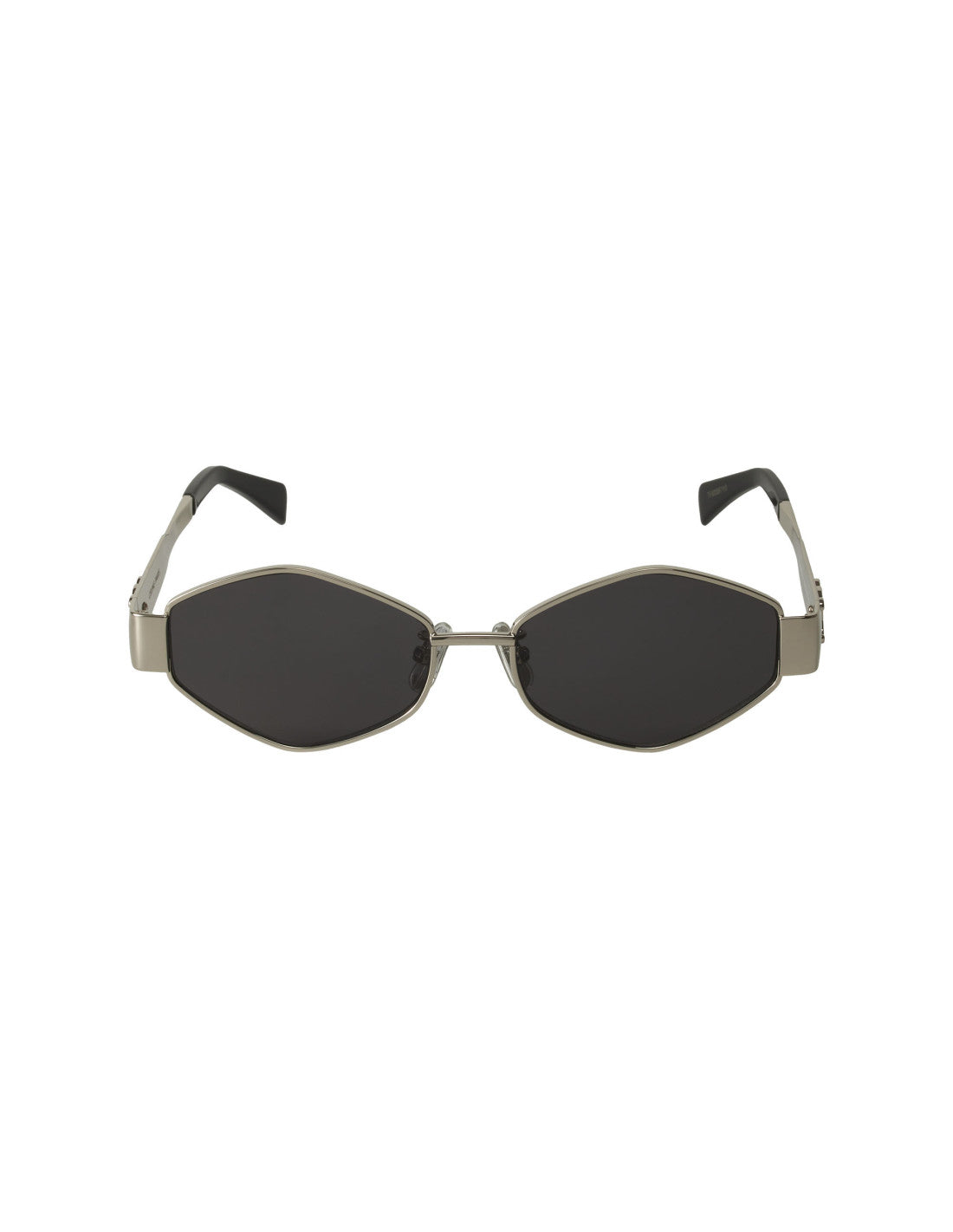 Celine Geometric Cristal Negro armazón plateado