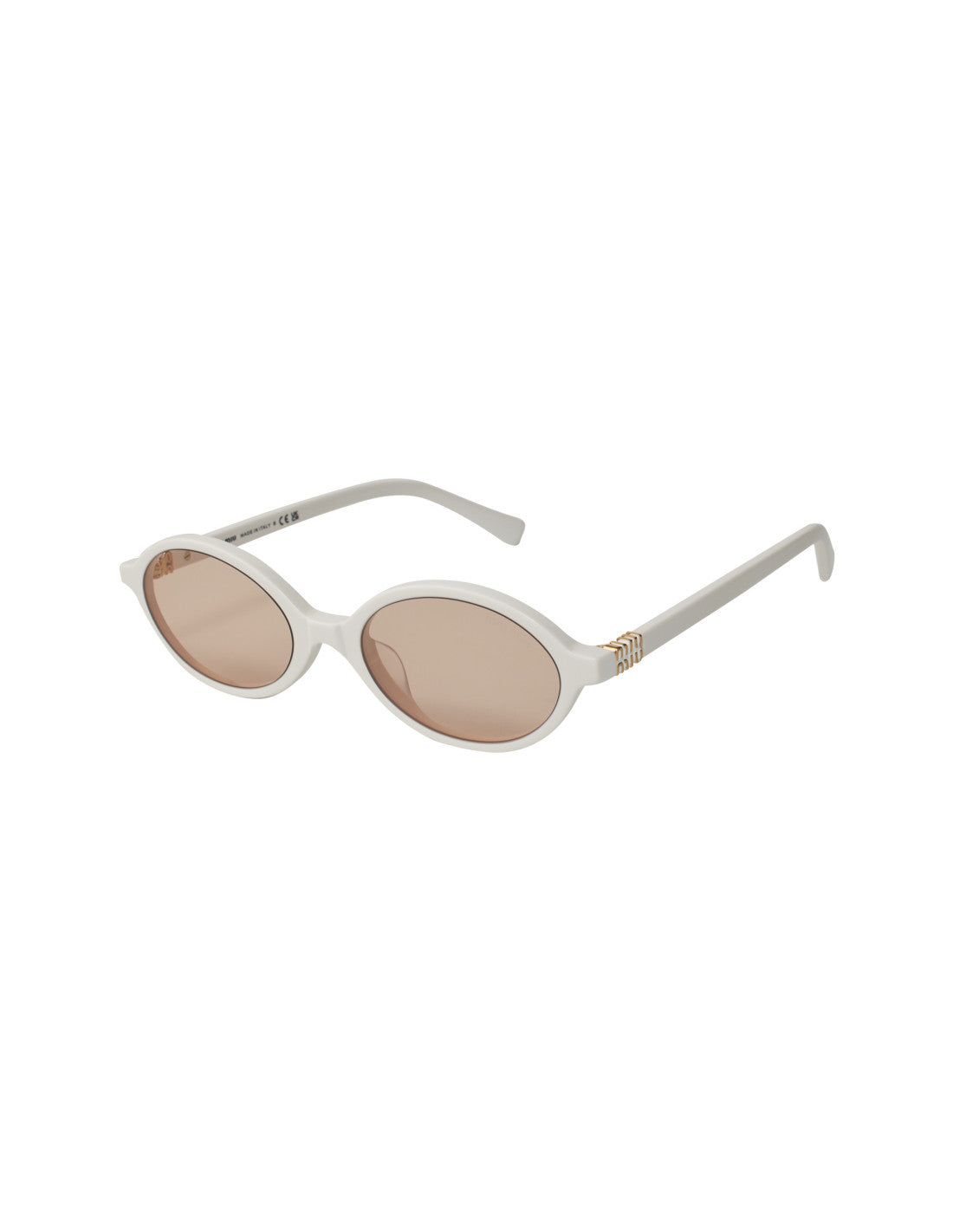 Miu Miu Oval Shape Pink White