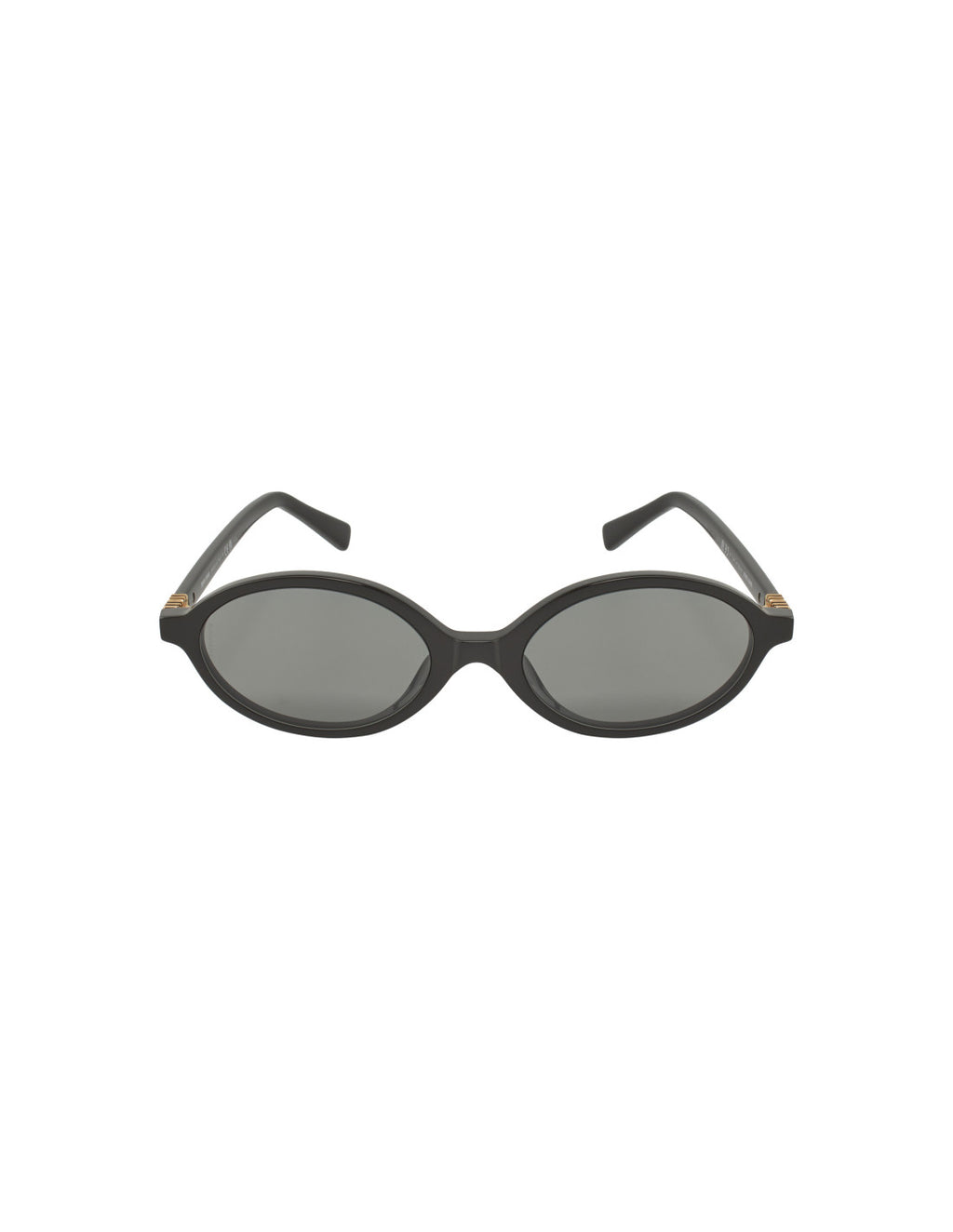 Miu Miu Oval Shape Black Gold