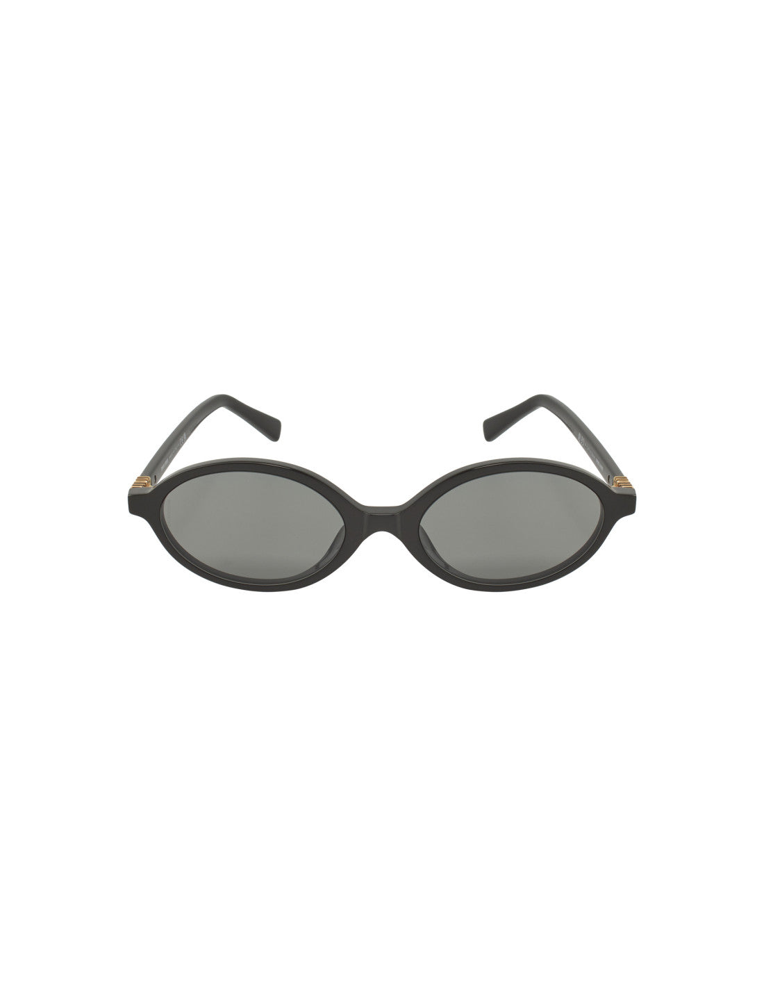 Miu Miu Oval Shape Black Gold