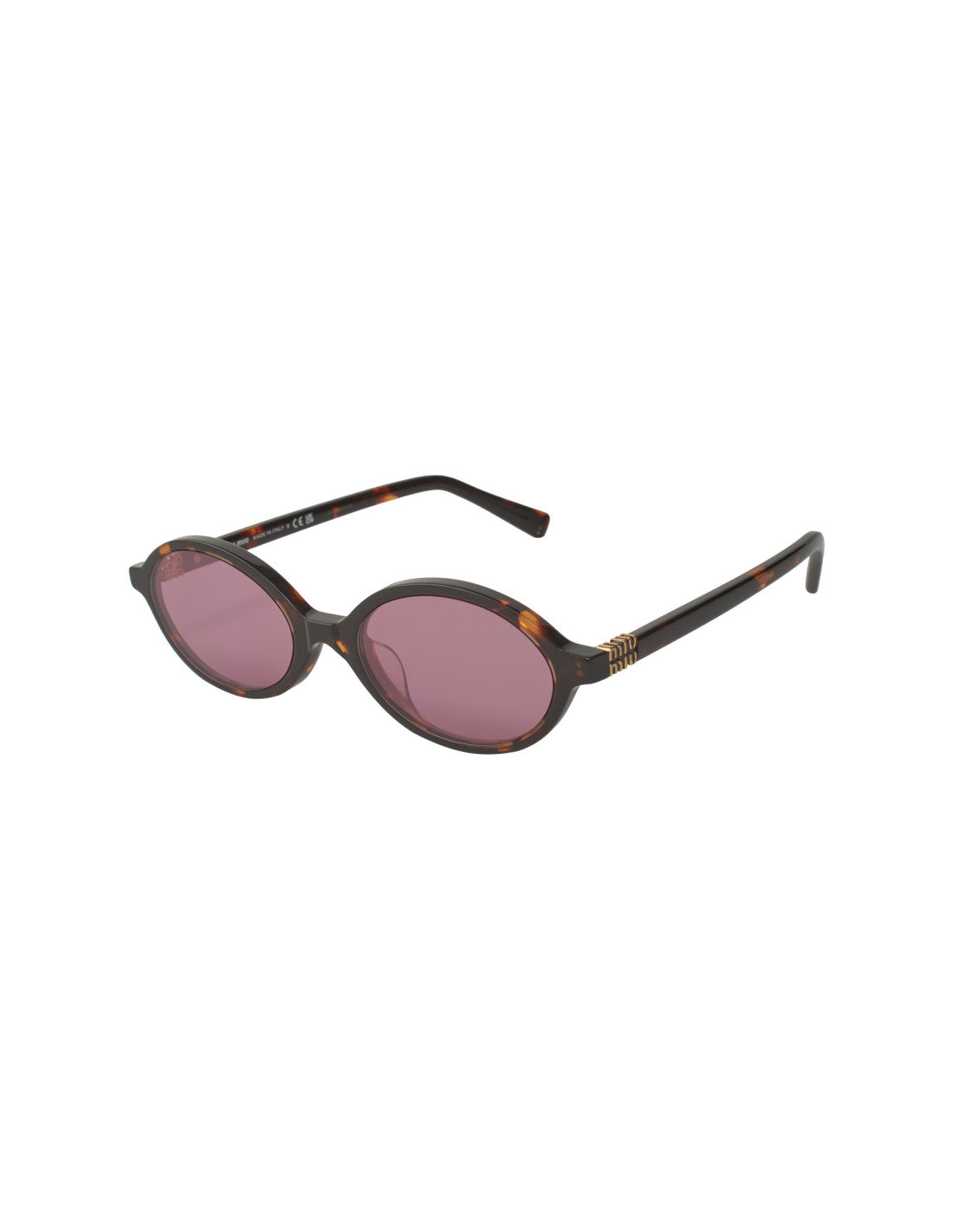 Miu Miu Oval Shape Rose Carey