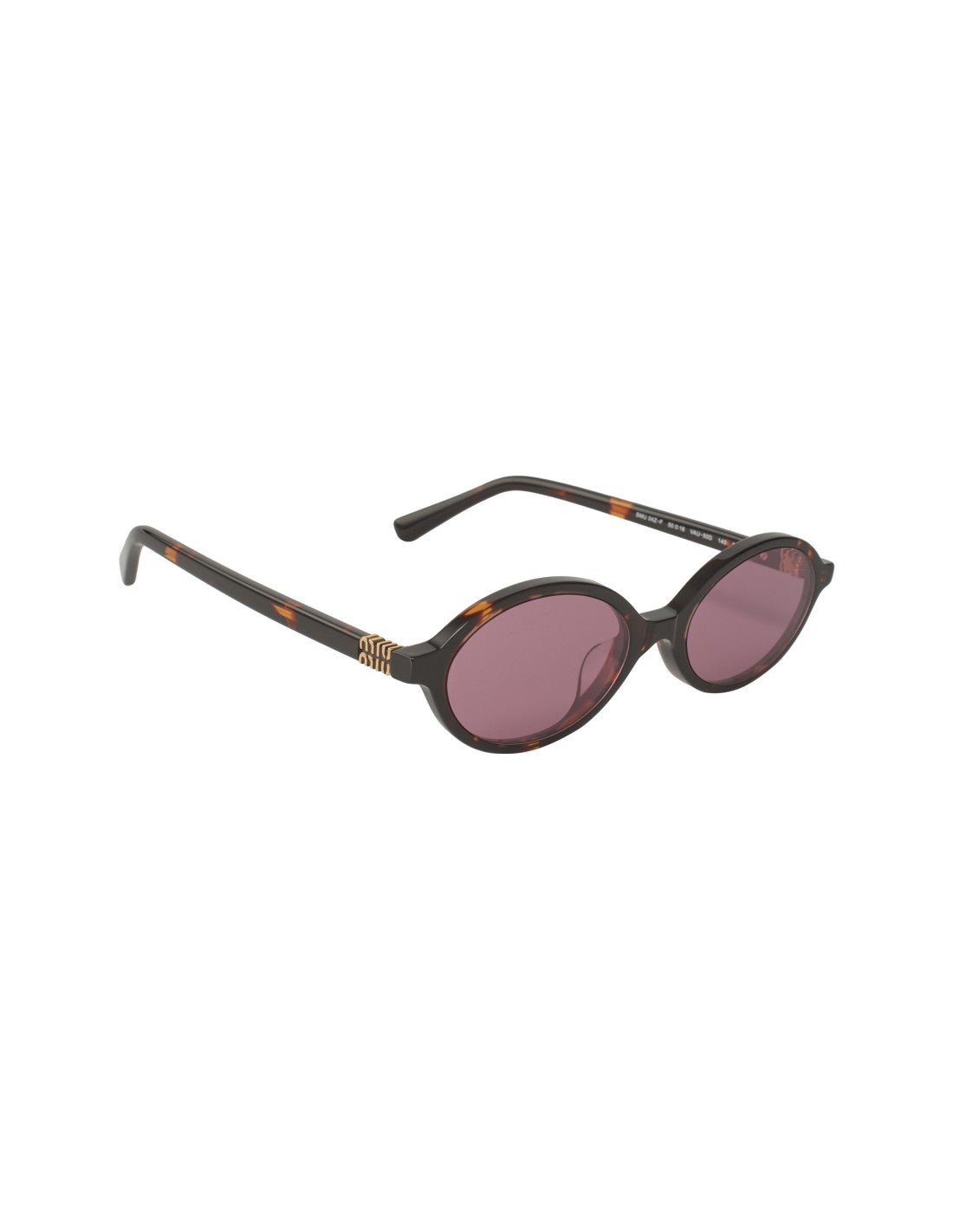 Miu Miu Oval Shape Rose Carey