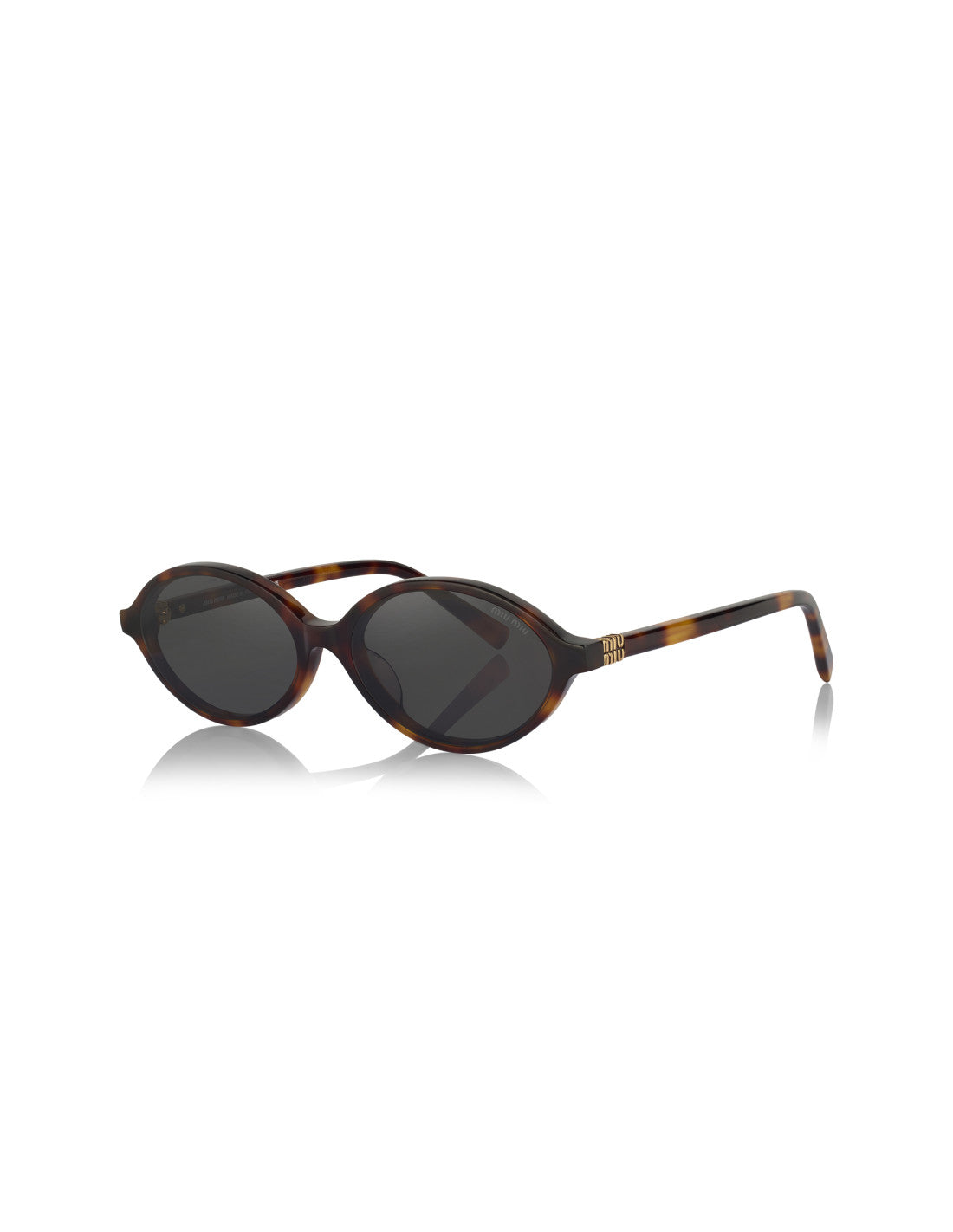 Miu Miu Oval Shape Black Carey