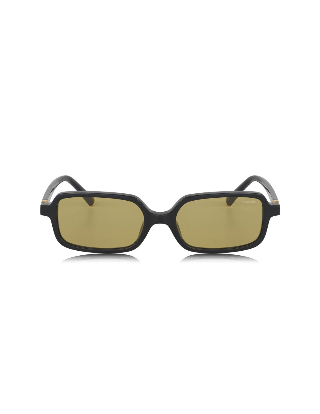 Miu Miu Rectangle Shape Yellow Negro