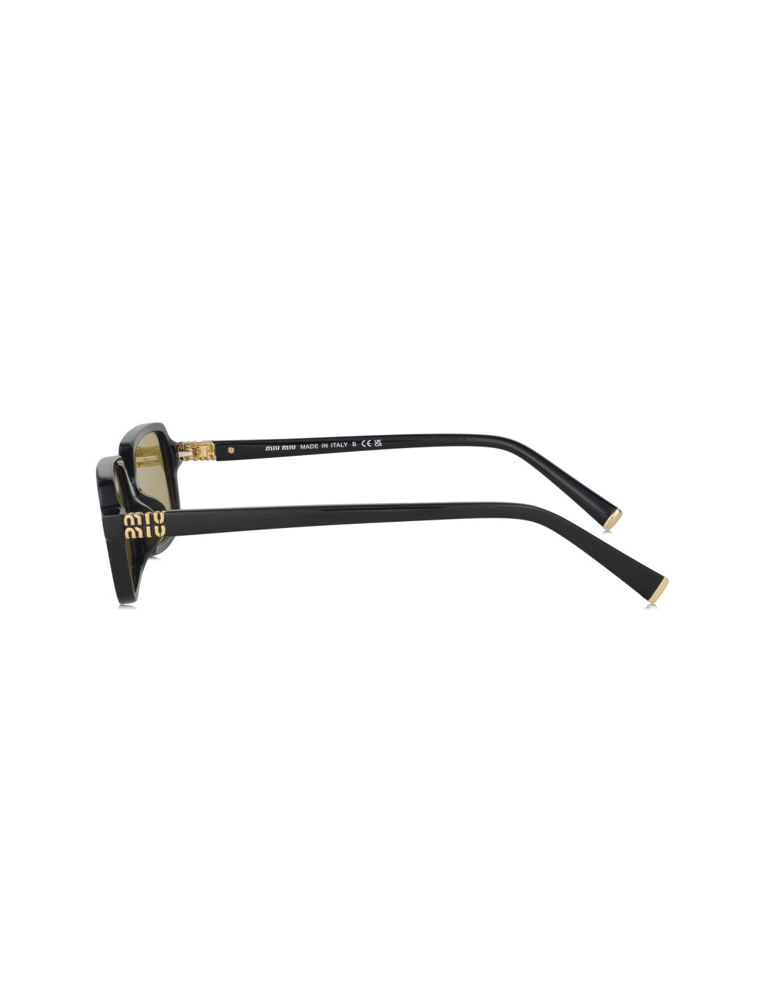 Miu Miu Rectangle Shape Yellow Negro