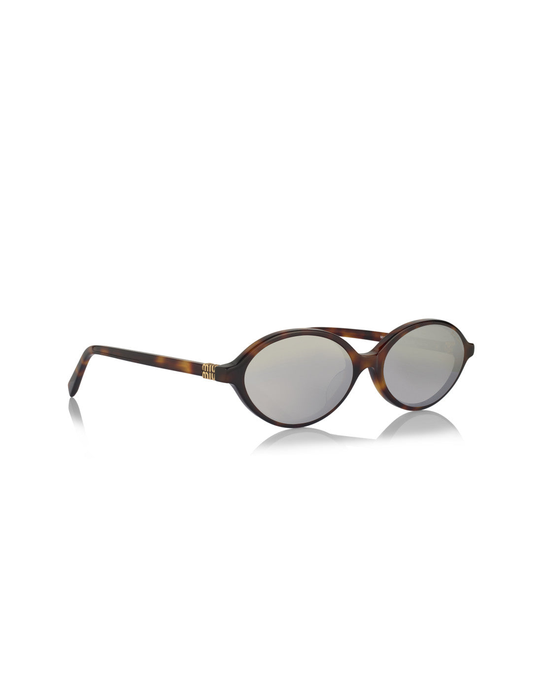 Miu Miu Oval Shape Gris Carey