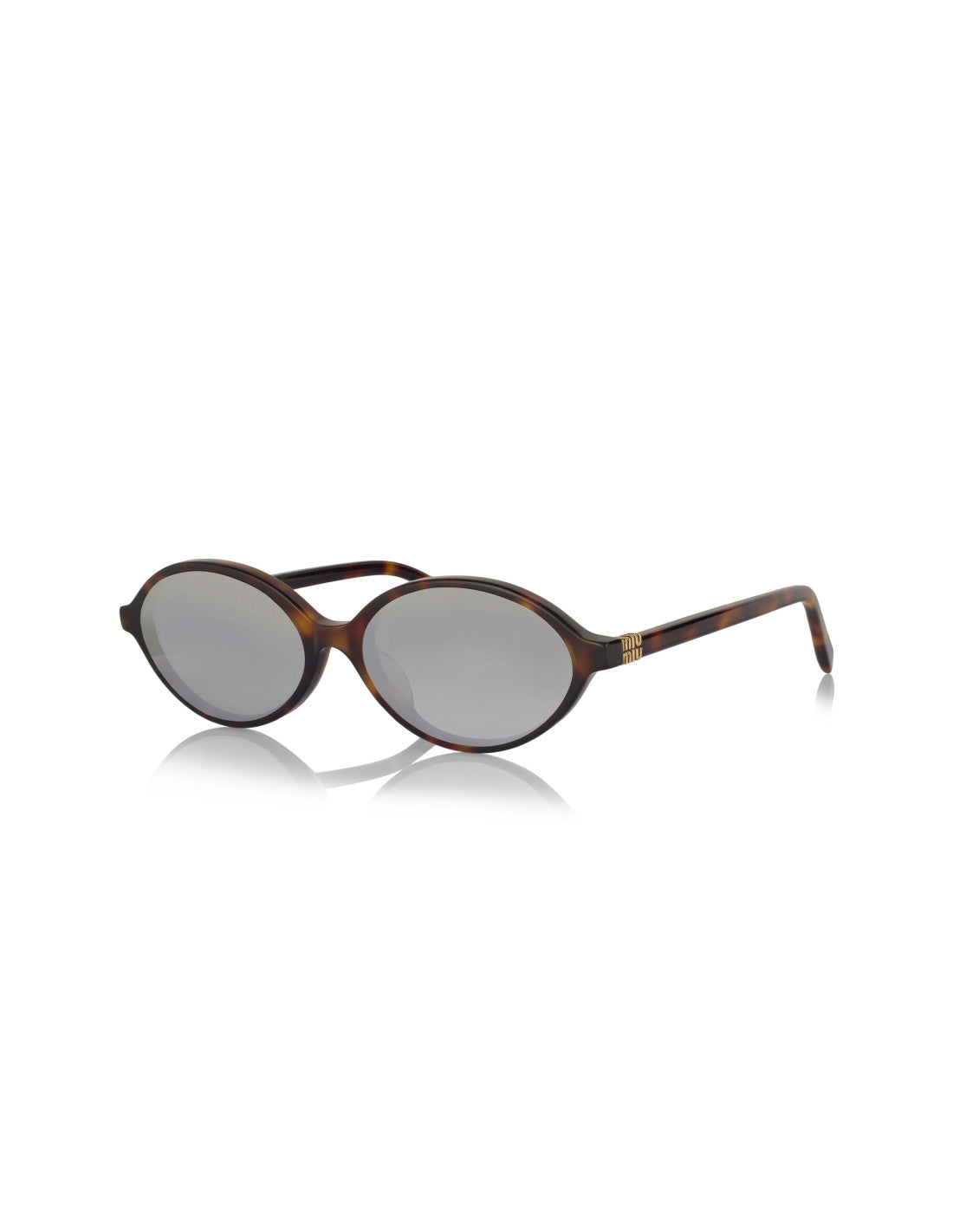 Miu Miu Oval Shape Gris Carey