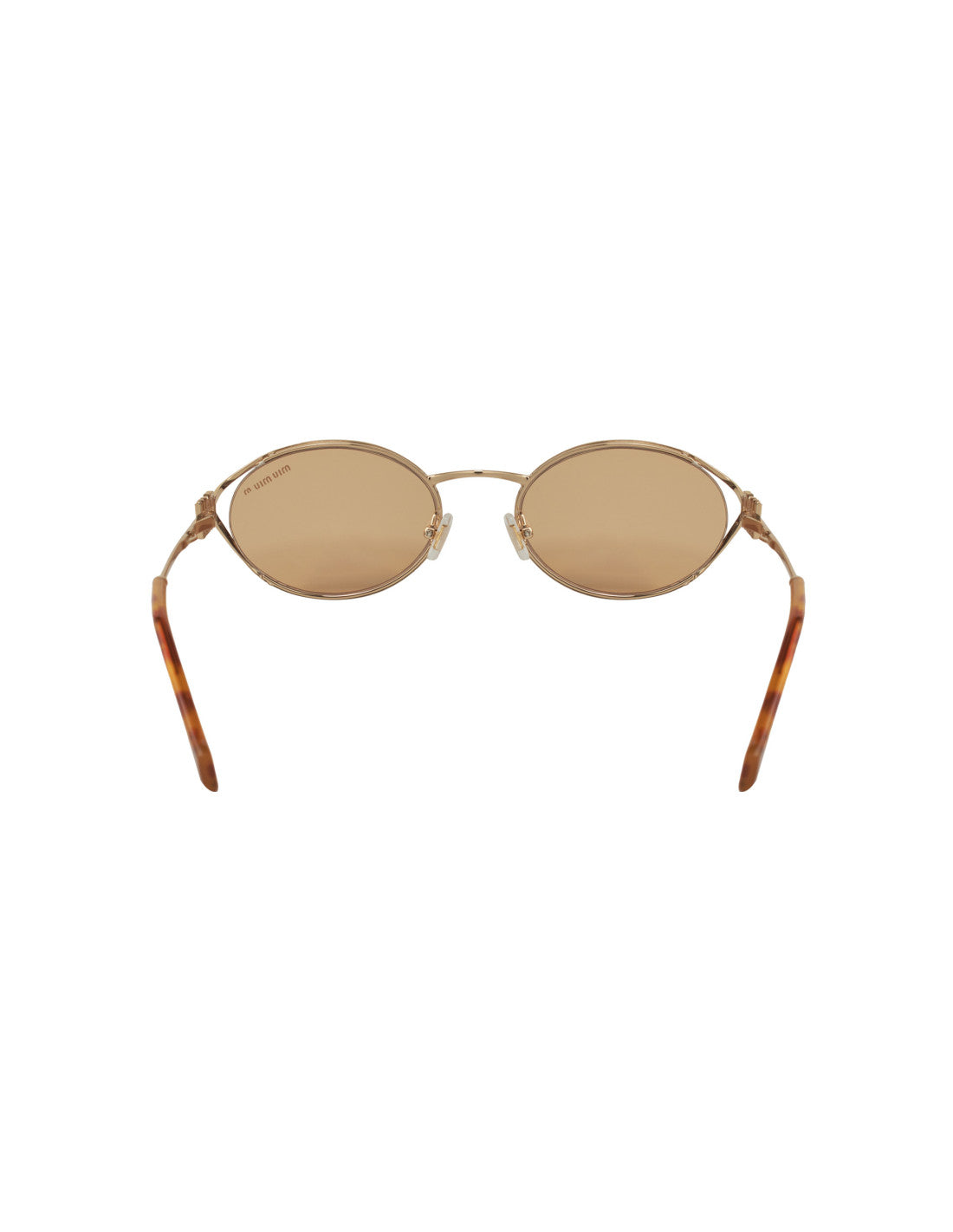 Miu Miu Oval Shape Orange Gold