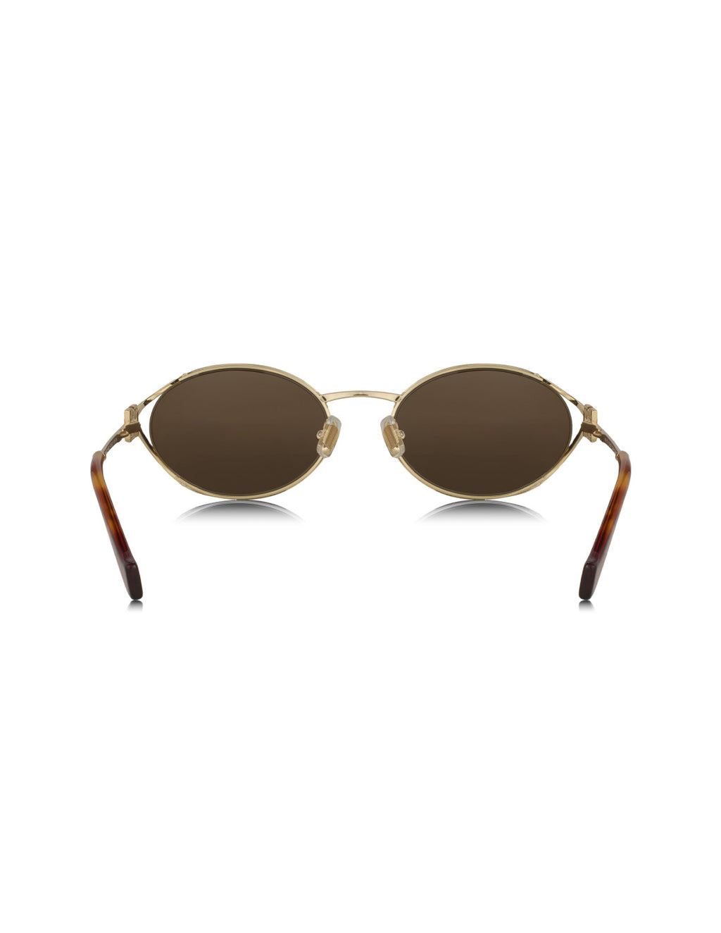Miu Miu Oval Shape Negro Gold