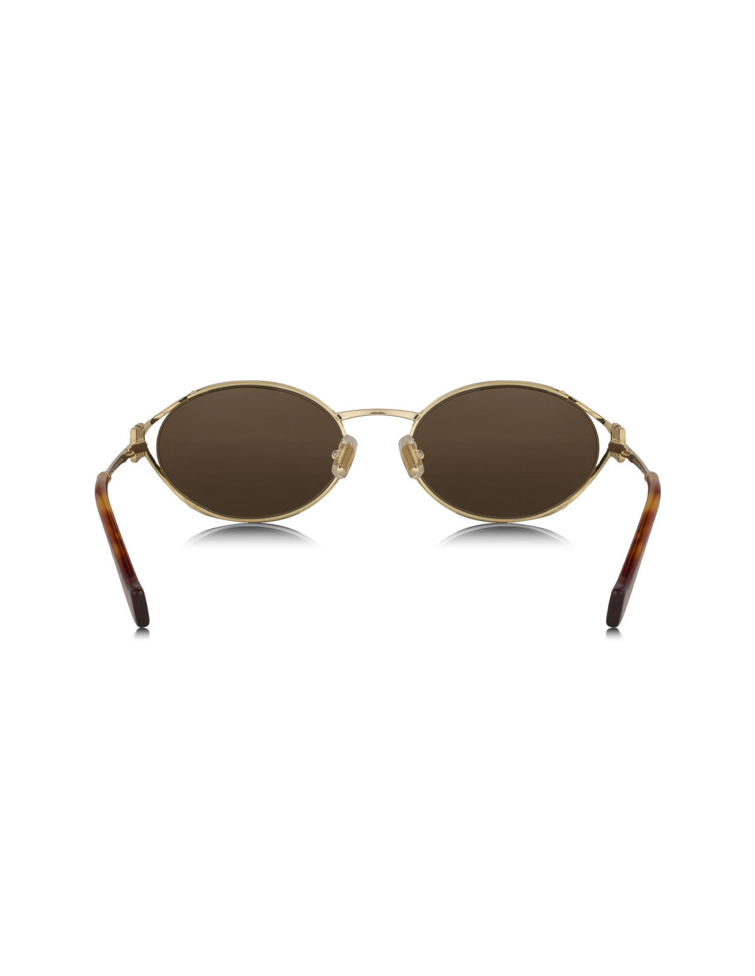 Miu Miu Oval Shape Negro Gold