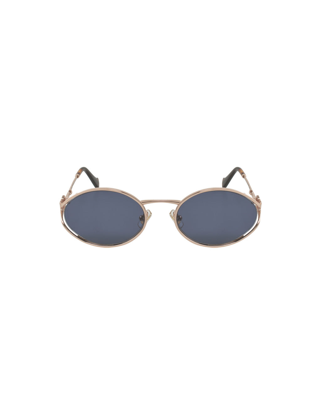 Miu Miu Oval Shape Azul Gold