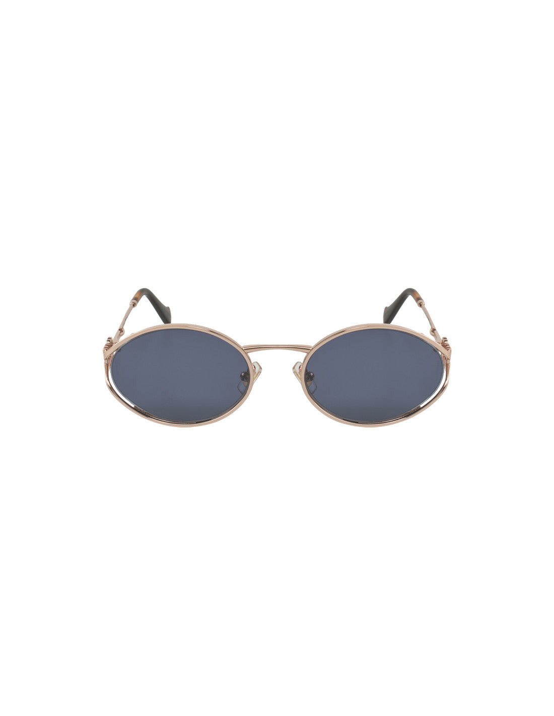 Miu Miu Oval Shape Azul Gold