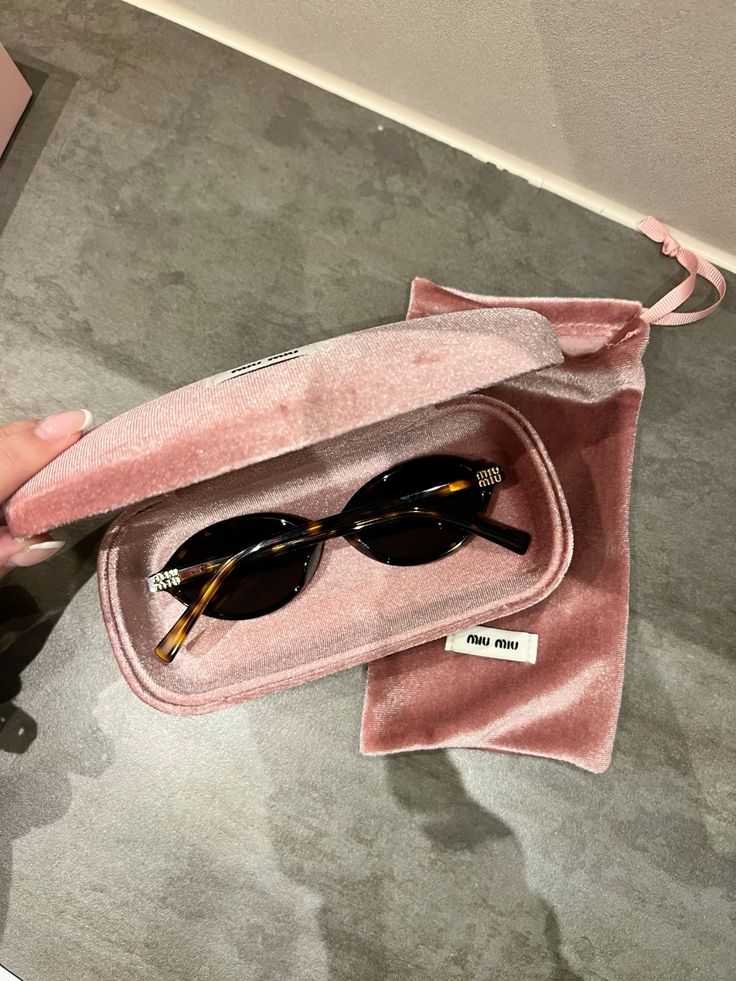 Miu Miu Oval Shape Black Carey