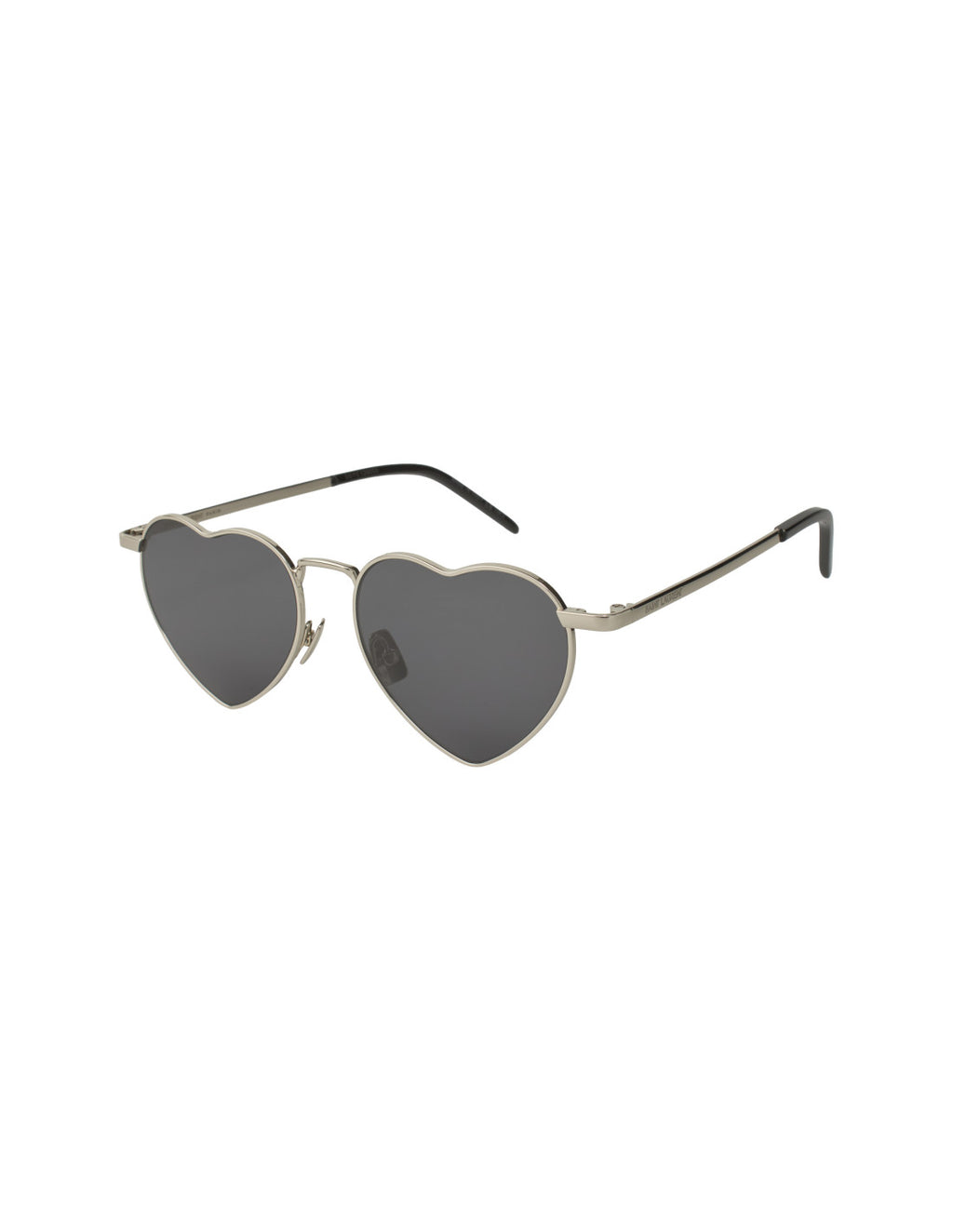 Saint Laurent Loulou Heart Shape Silver
