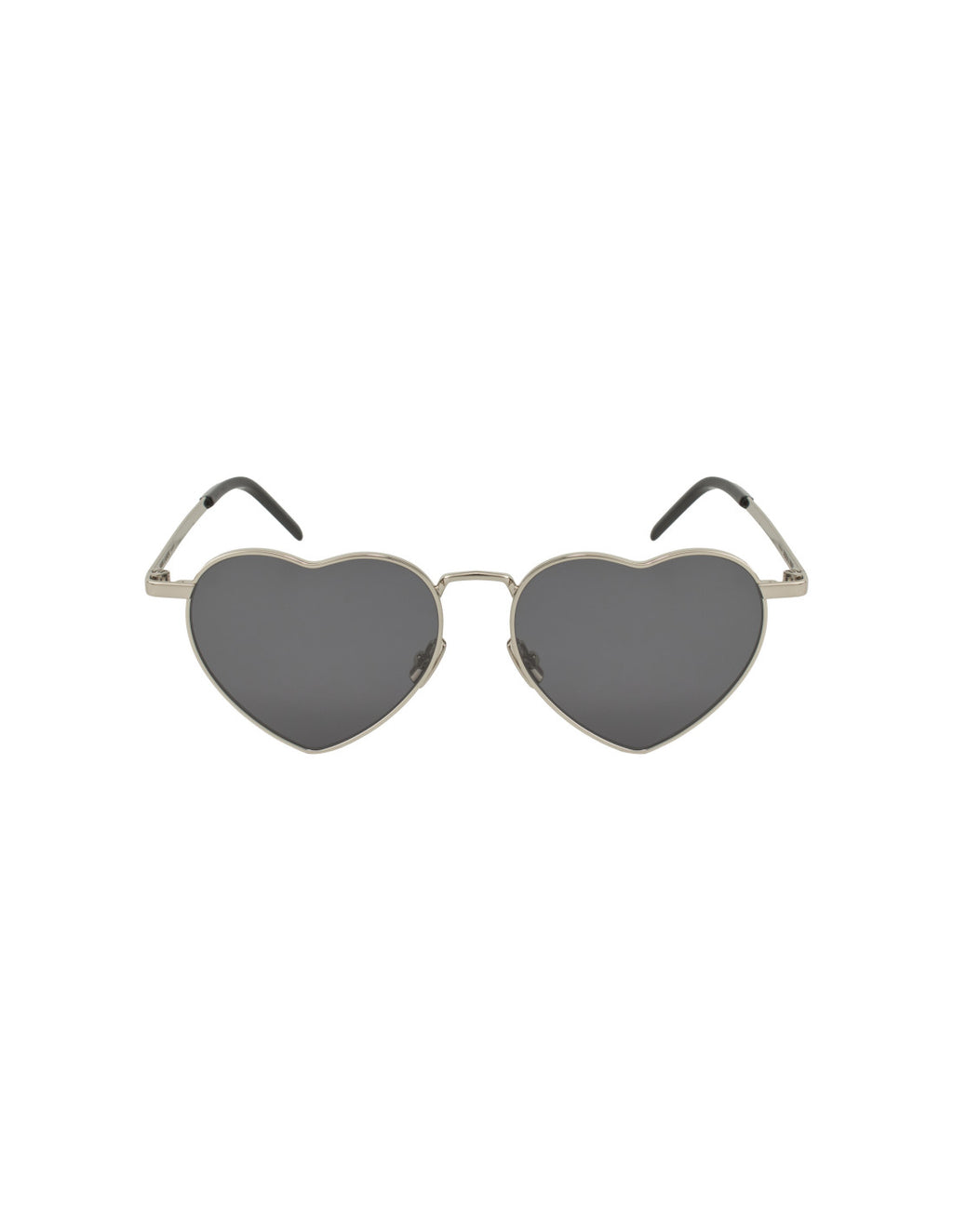 Saint Laurent Loulou Heart Shape Silver