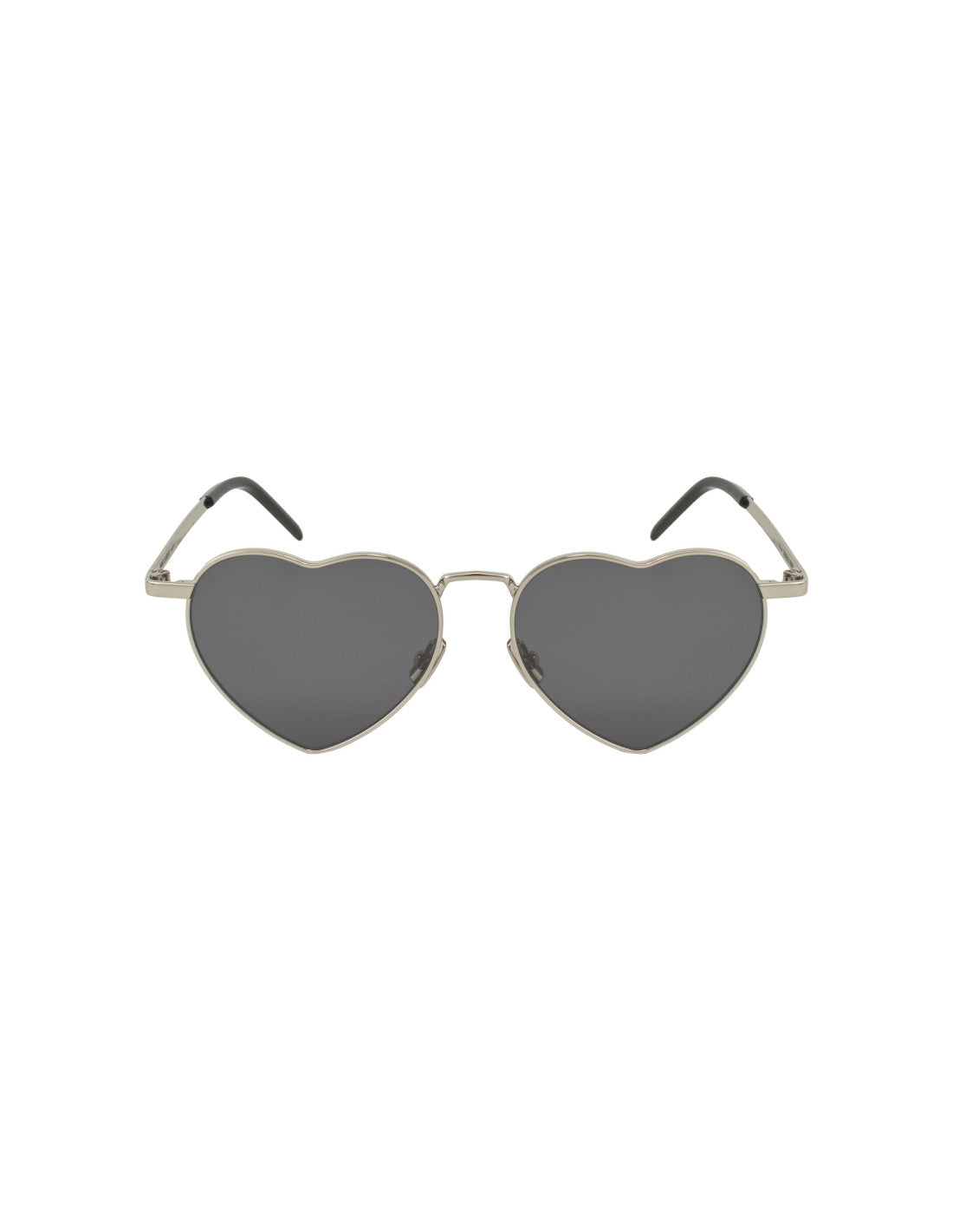 Saint Laurent Loulou Heart Shape Silver