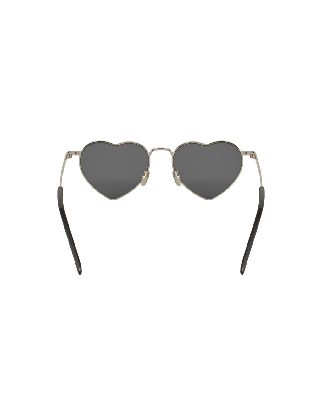 Saint Laurent Loulou Heart Shape Silver