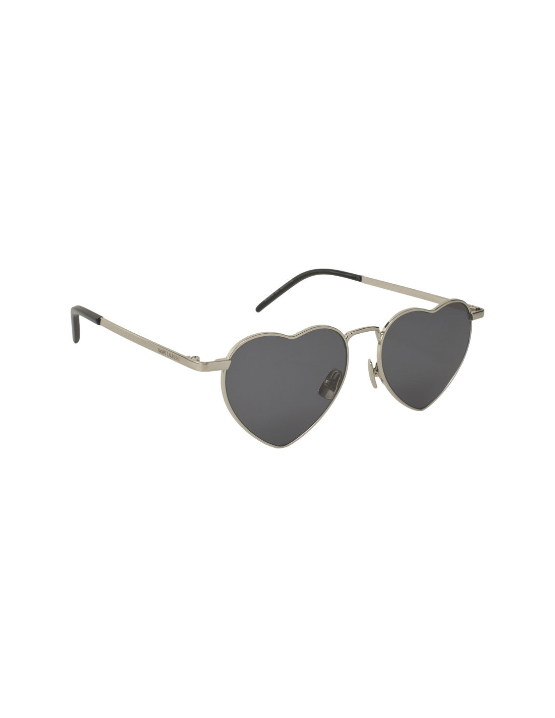 Saint Laurent Loulou Heart Shape Silver